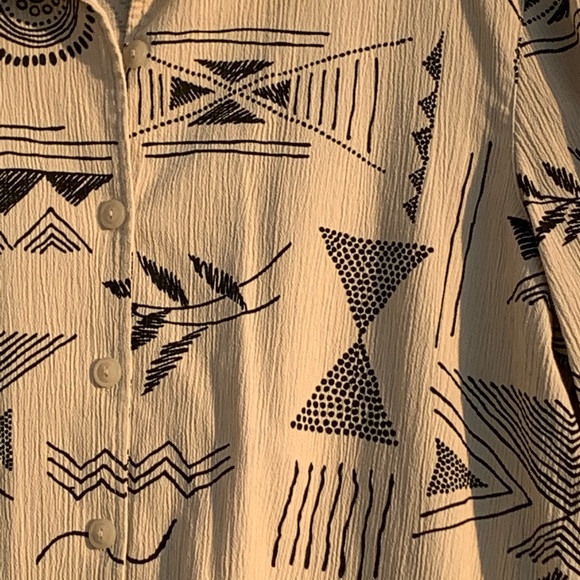 Geometric button down jacket - Picture 3 of 15